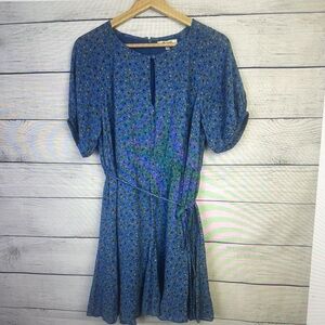 Blue Floral Women's Dress